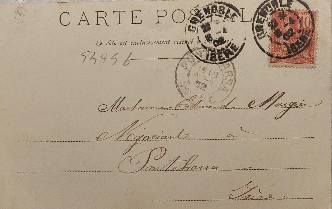 Cartoline postali: GENÈVE - La Corraterie - 1902 – Usato da Delémont venduto da Domdom1 1
