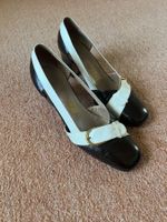 Vintage Pumps Leder Dunkelbraun Gr. 34-35