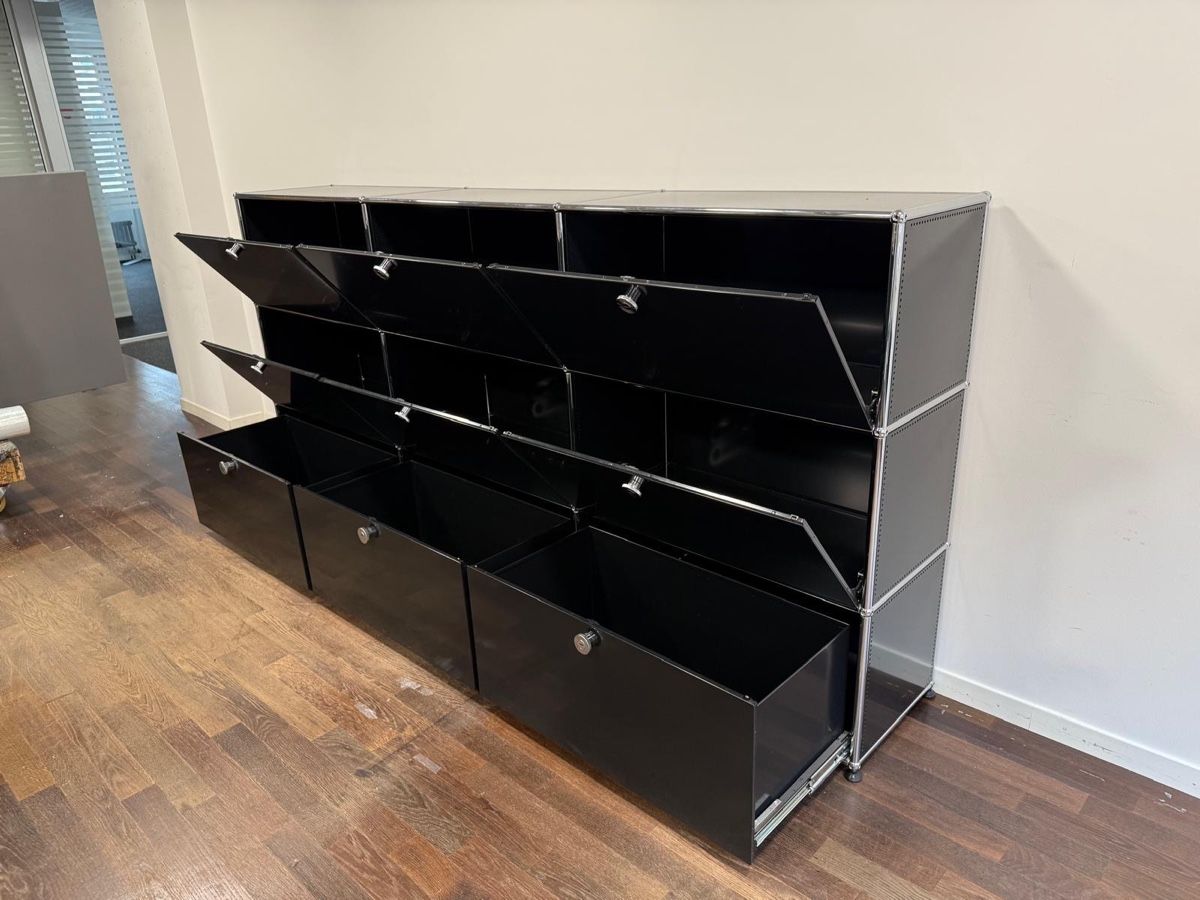 Kommoden: USM Sideboard schwarz – Gebraucht aus Grenchen von Design-Outlet 6