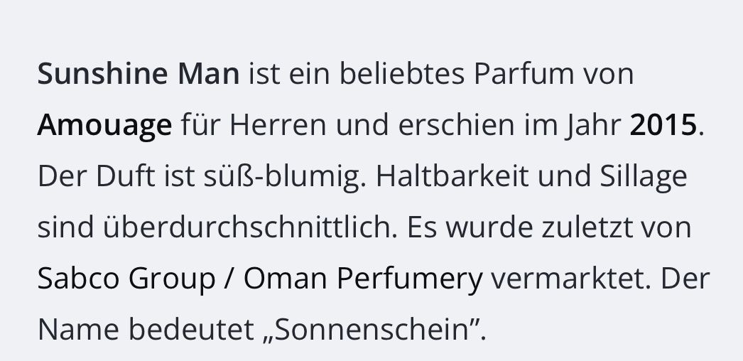 Amouage Profumi & Eau de Toilette: Amouage Sunshine Man 2 ml Abfüllung – Nuovo (secondo la descrizione) da St. Gallen venduto da lfs_nxl8 1