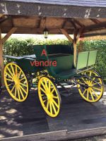 Belle calèche hippomobile pour décoration