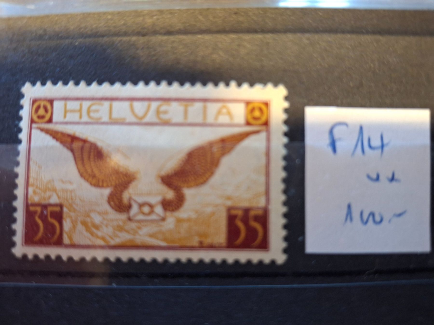 Tous les timbres: timbre poste aérienne F14 ** SBK 100.-- – Neuf (Voir description) à Sorvilier par carose01