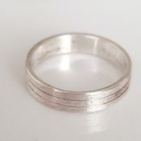 schlichten Bandring aus 835er silber gr 16 mm