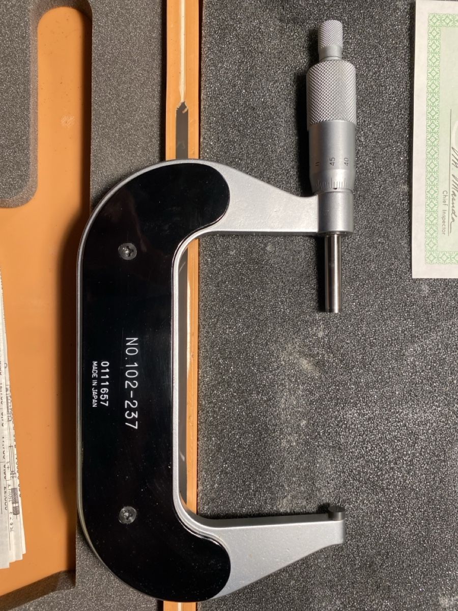 Mitutoyo Misurare: Mitutoyo Mikrometer/Bügelmessschraube 75-100mm – Usato da Küsnacht ZH venduto da qn8_5xp8 2