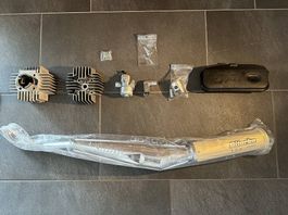 Rennsatz/Tuning- Set 38mm & Biturbo Auspuff zu Puch