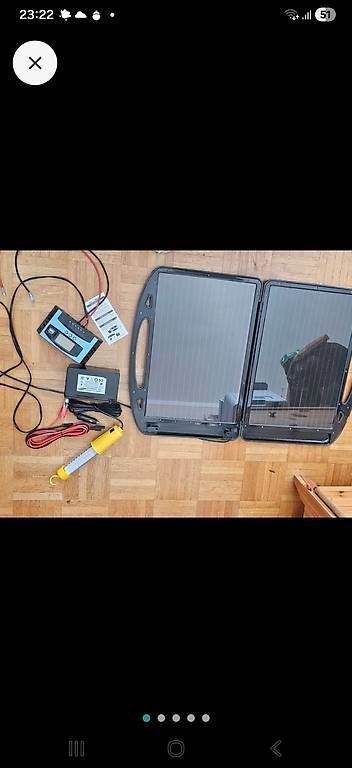 Dispositivi a energia solare: Solarkit 12 V Solar panel Kit – Usato da Zürich venduto da kam_5fdt 4