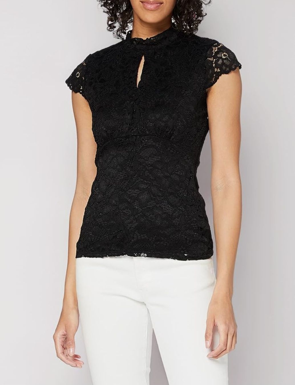 Morgan Top: Spitzen-T-Shirt schwarz Grösse M von Morgan – Nuovo (secondo la descrizione) da Zürich venduto da stefanella 2