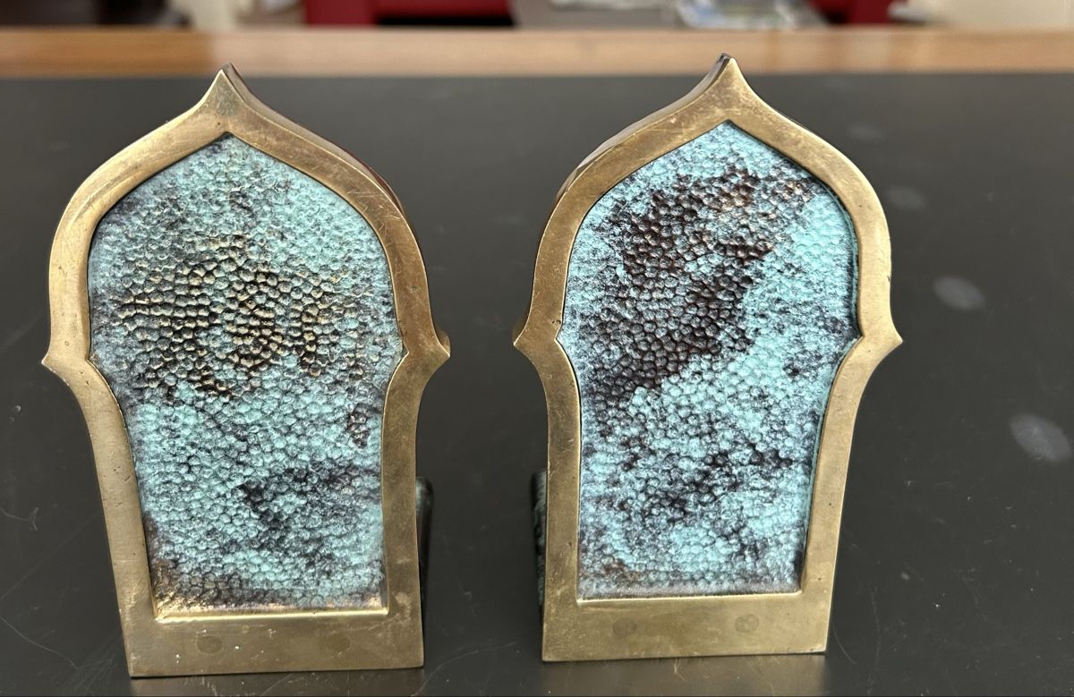 Sonstige Dekorationen & Accessoires: 2 ältere Buddah-Buchstützen Messing mit Grünspan – Gebraucht aus Zumikon von tuna007 2