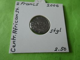 Central African States 2006, 2 Francs stgl