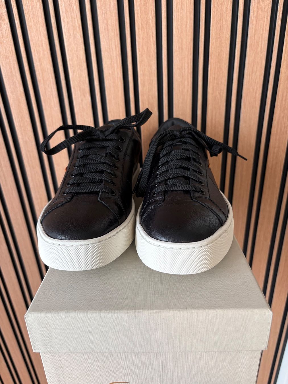 Santoni Scarpe da uomo: Santoni-Luxury Sneaker-Schwarz-New-EU 41.5 – Nuovo e nell'imballaggio originale da Jona venduto da Sorelli 3
