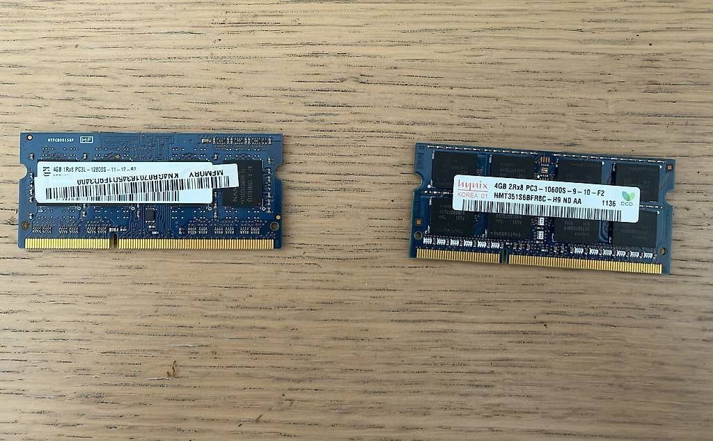 Memory / RAM: 2x4 GB ram  – Gebraucht aus La Croix (Lutry) von ize_tts8
