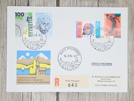 CL11 Enveloppe + Timbre Suisse 1994