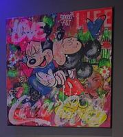 Tableau de l'artiste HÖK "Love is in the air" PopArt