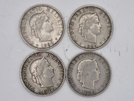 20 rappen 1894 Lot 4 Stück