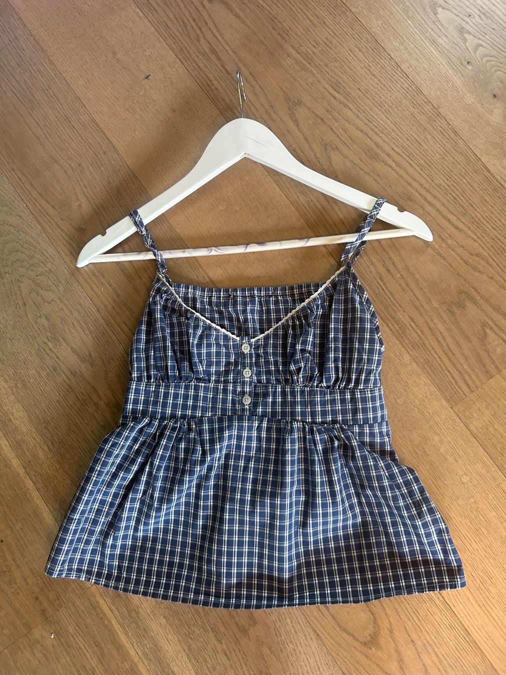 Brandy Melville Top: Babydoll-Top blau – Usato da Reitnau venduto da sir_c8pw