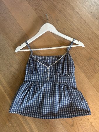 Babydoll-Top blau