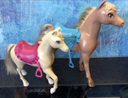 2 Mattel Pferde Fohlen Barbiepuppe Spielsachen Ross Puppen