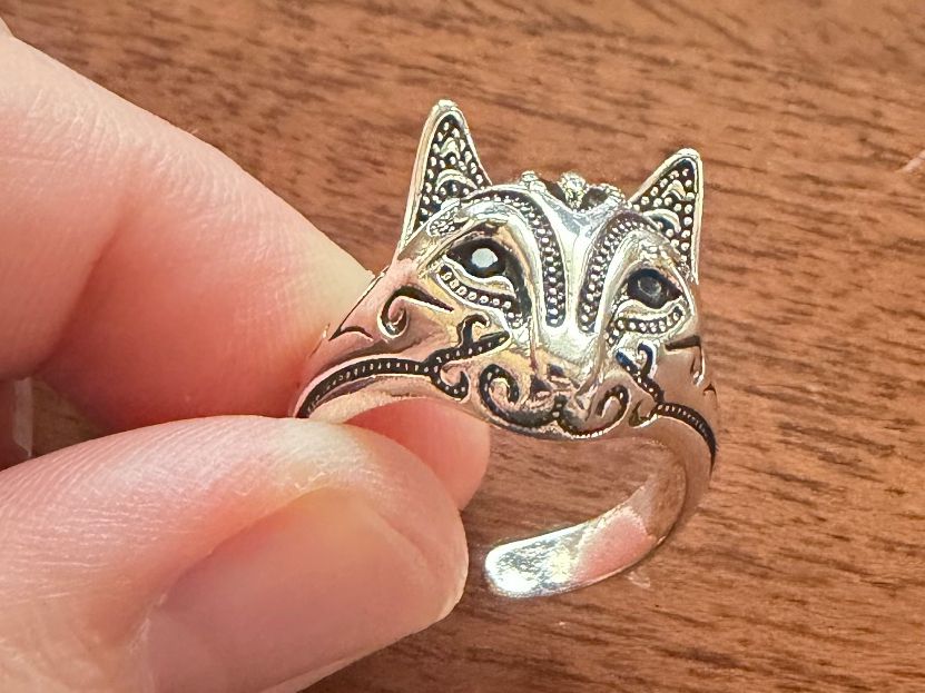 Anelli: Katzendesign Ring, neu, verstellbar – Nuovo (secondo la descrizione) da Gams venduto da Mariawicca 7