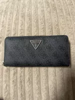 Portefeuille femme Guess noir et gris bon état