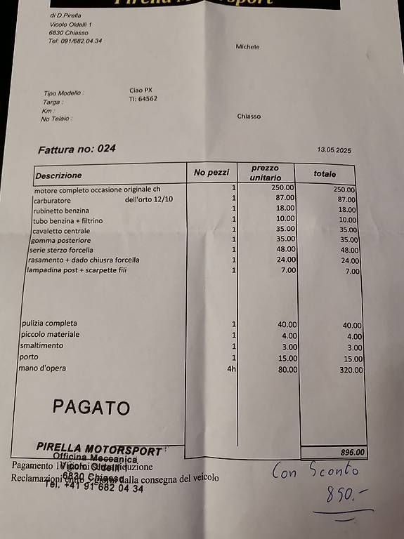 Tutte le macchine: Motorino CIAO – Usato da Balerna venduto da fri_9sqh 1