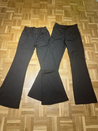 Sport Leggings schwarz HANDY Taschen!! 