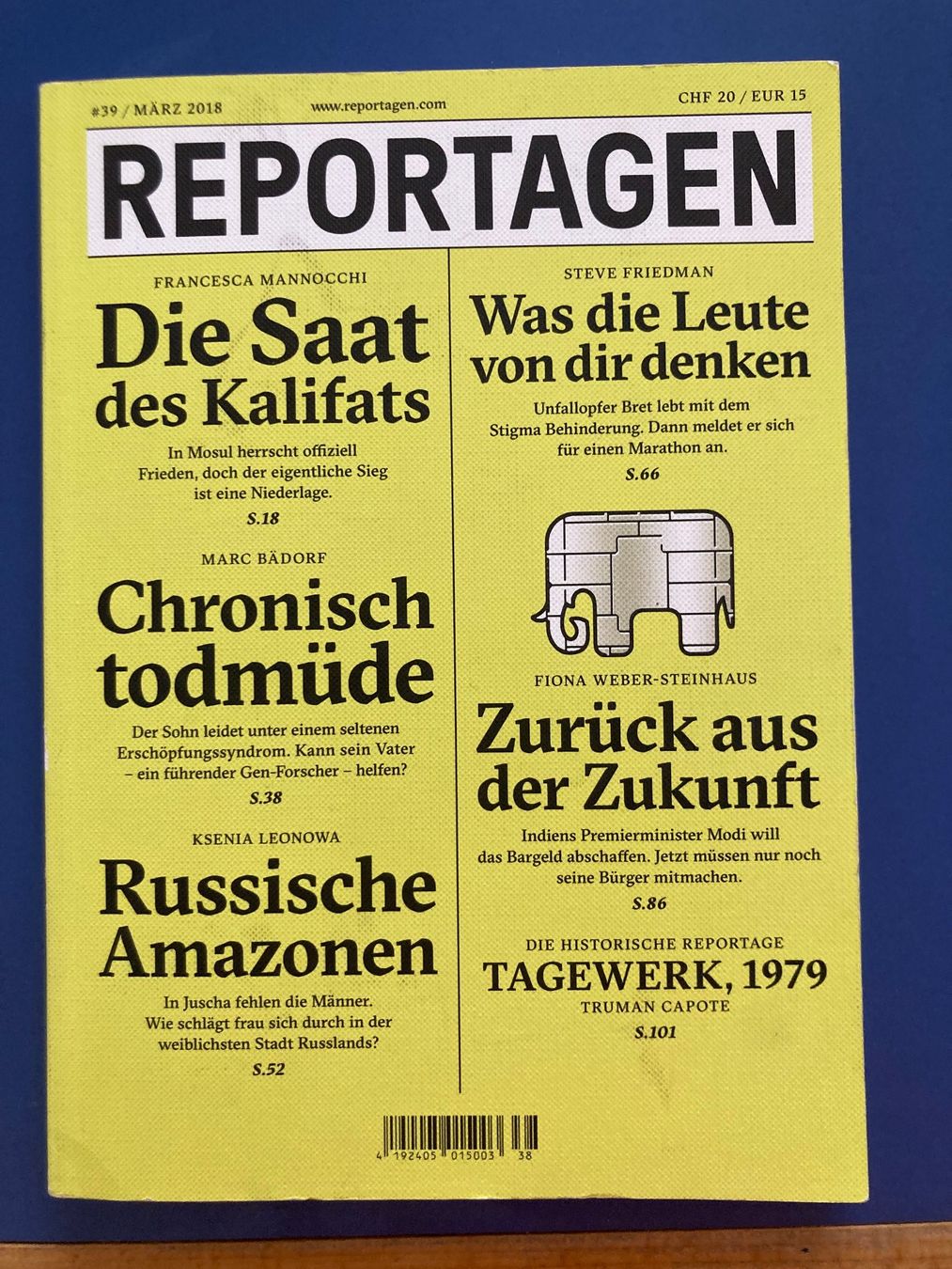 Riviste & Magazine: Reportagen 39 – Usato da Bern venduto da sabah62