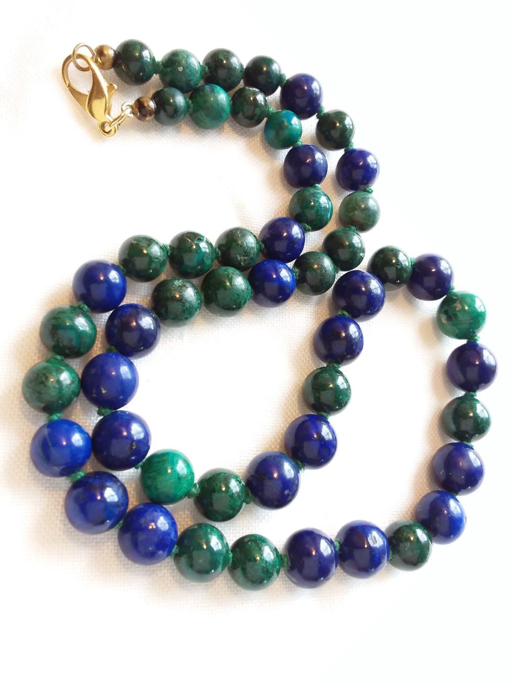 Ketten: Feine Lapislazuli Malachit Halskette Collier – Gebraucht aus Zürich von Aleick 1