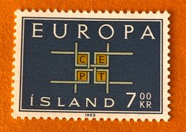 Briefmarken aus Island  UNGESTEMPELT  Siehe Original Fotos. 