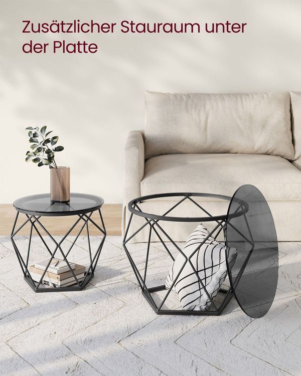 Tavoli: Couchtisch rund 2er Set Wohnzimmertisch ARTEMIS – Nuovo e nell'imballaggio originale da Lachen SZ venduto da MAMORU-MOEBEL 4