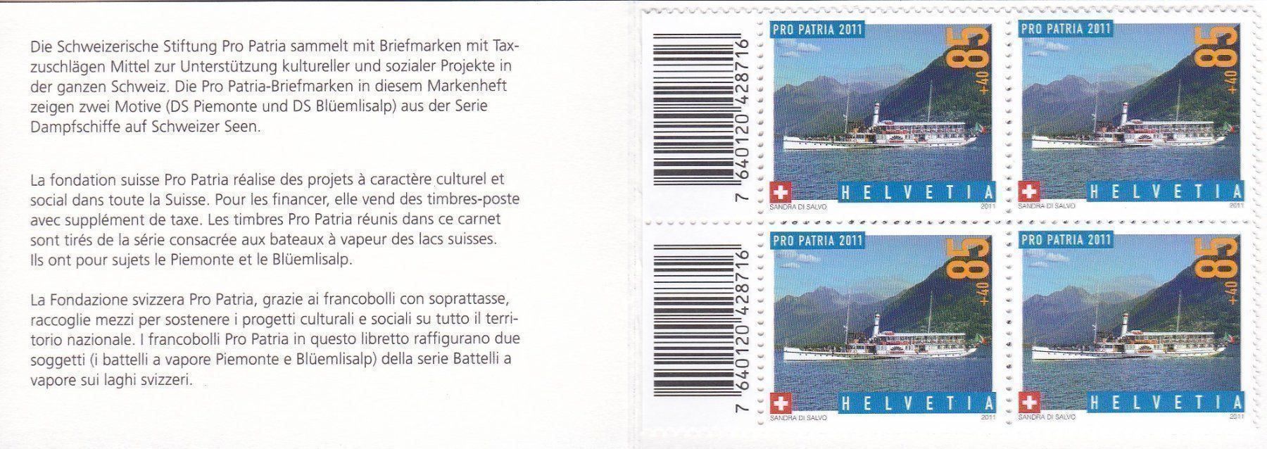 Tutti i francobolli: Postfrisch PP MH 2011 – Nuovo e nell'imballaggio originale da Schliern b. Köniz venduto da joni20 1