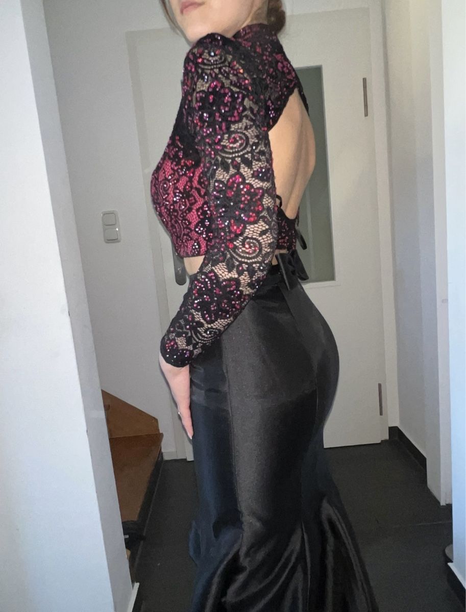 Kleider: Elegantes Abendkleid Spitze – Neu (gemäss Beschreibung) aus Perlen von H.Spa 1