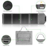 28W Solarpanel Solarmodul Ladegerät Panel Chargeur solaire