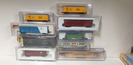 USA Diverse Spur N  Güterwagen