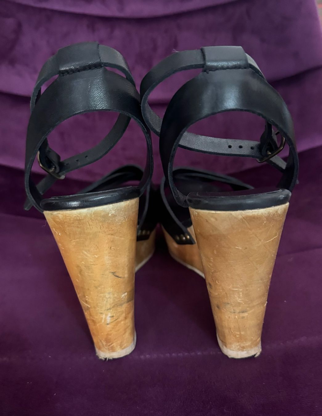 Damenschuhe: Sandals black plateaus – Gebraucht aus Zürich von MagicStuff007 3