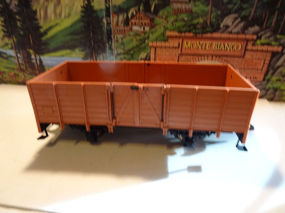Produktbild von Personenwagen Kurz 4-achsig Grün HSB/DR 6 Fenster - Selbstbauwagen/ Bausatzwagen - Gartenbahn Spur G Zubehör Modellbau