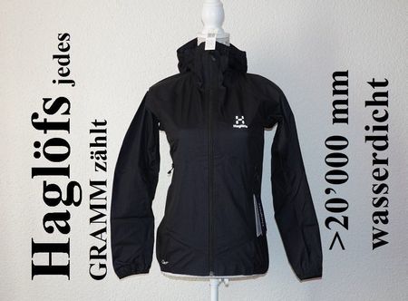 XS NEU 230Fr Haglöfs Wanderjacke Regenjacke Sportjacke Top