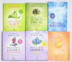 6er Set Bücher von Anthony William