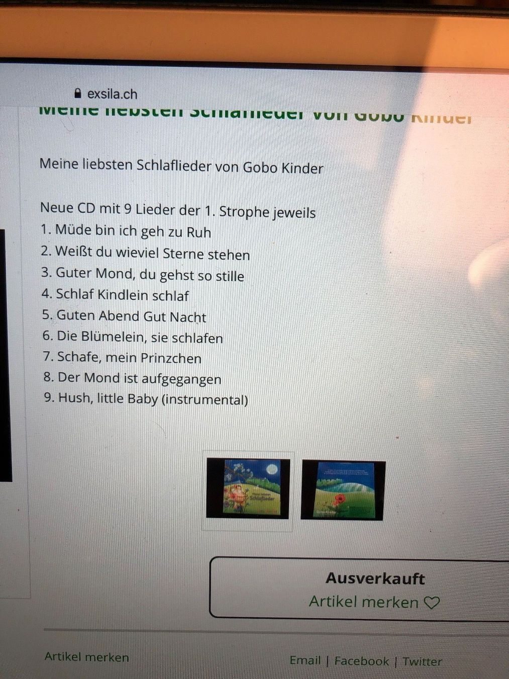 Bücher: Neu Meine liebsten Schlaflieder Buch+CD – Neu und originalverpackt aus Obergerlafingen von cabo4 3