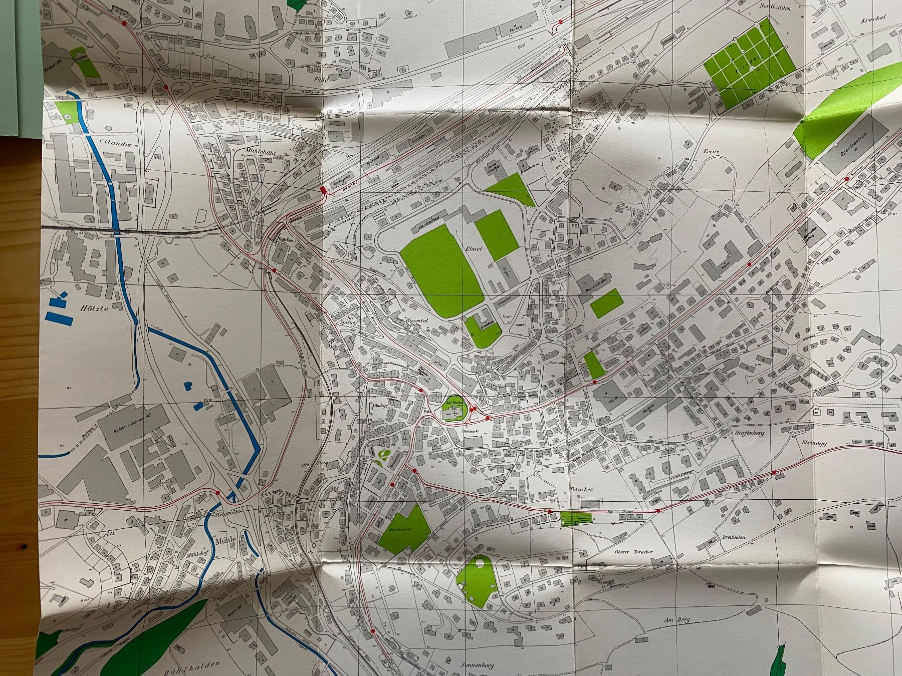 Cartine & Atlanti: Herisau, Ortsplan + Wanderkarte 1980/1978 – Usato da Herisau venduto da Fissore 1