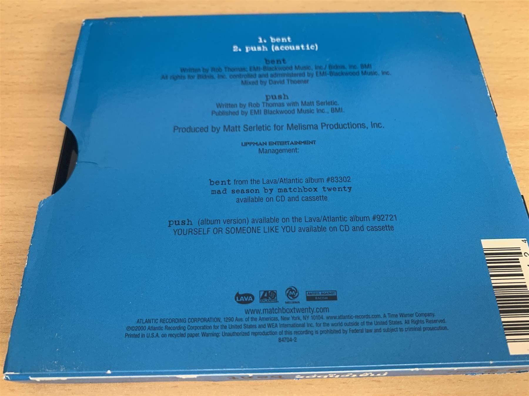 CD: Matchbox Twenty – Bent - Single CD – Usato da Rikon im Tösstal venduto da Alpenmutz 1