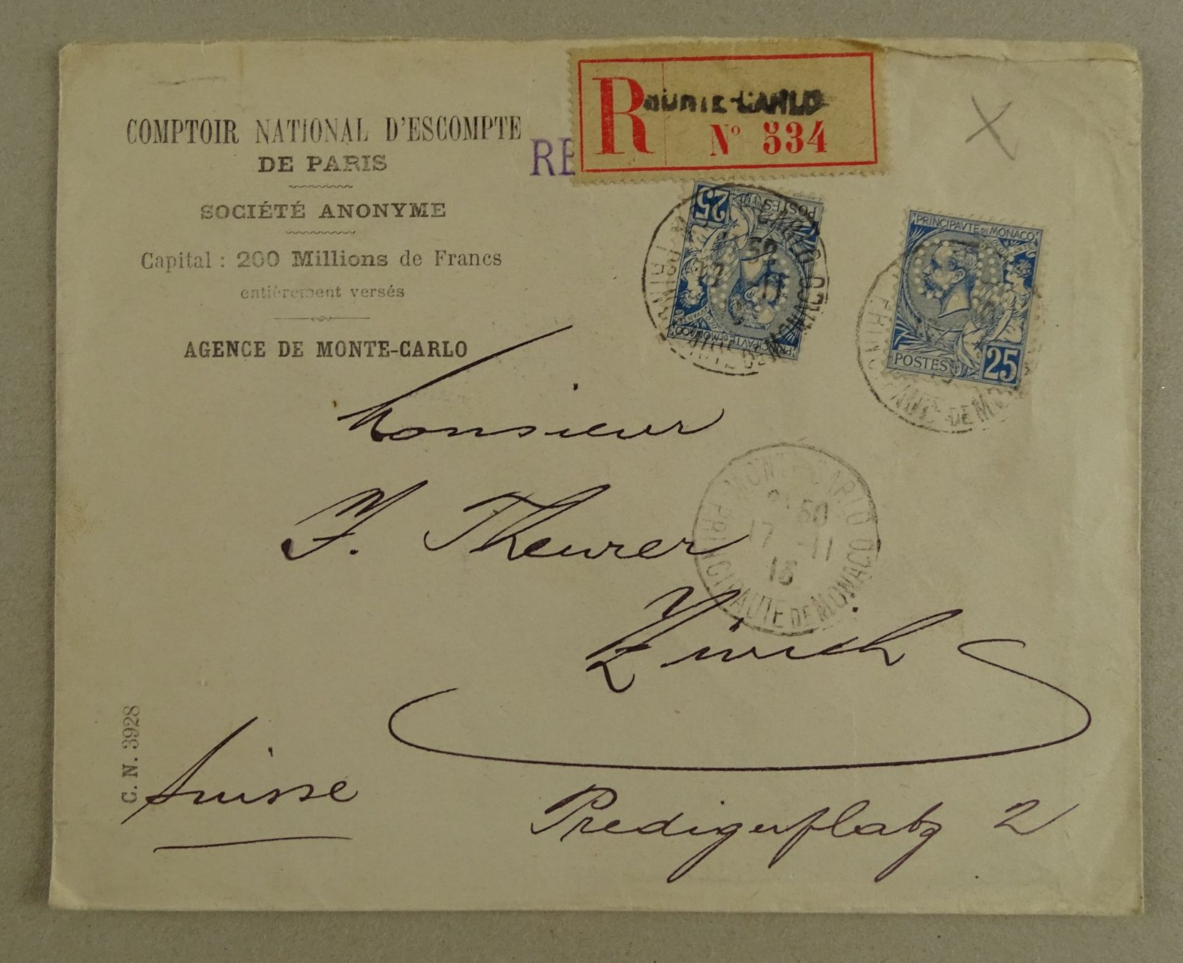 Tous les timbres: MONACO, 13 ÄLTERE BEDARFSBRIEFE – D'occasion à Grüningen par Kartensammler 2