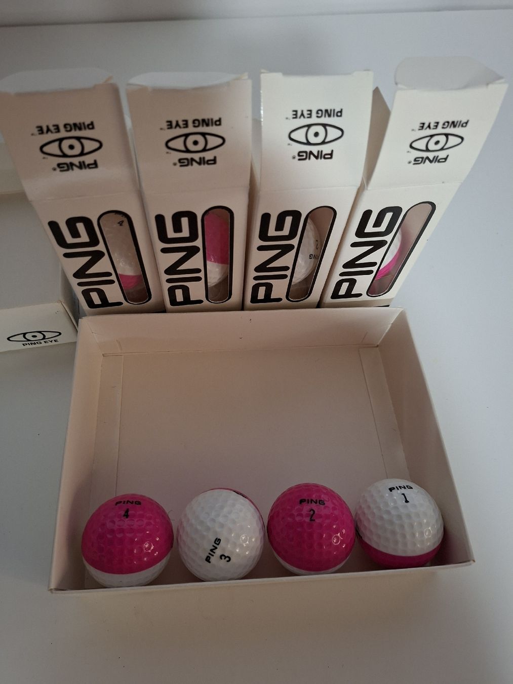 Palloni: PING EYE Vintage Golfbälle – Nuovo e nell'imballaggio originale da Gümligen venduto da V10-Shop 2