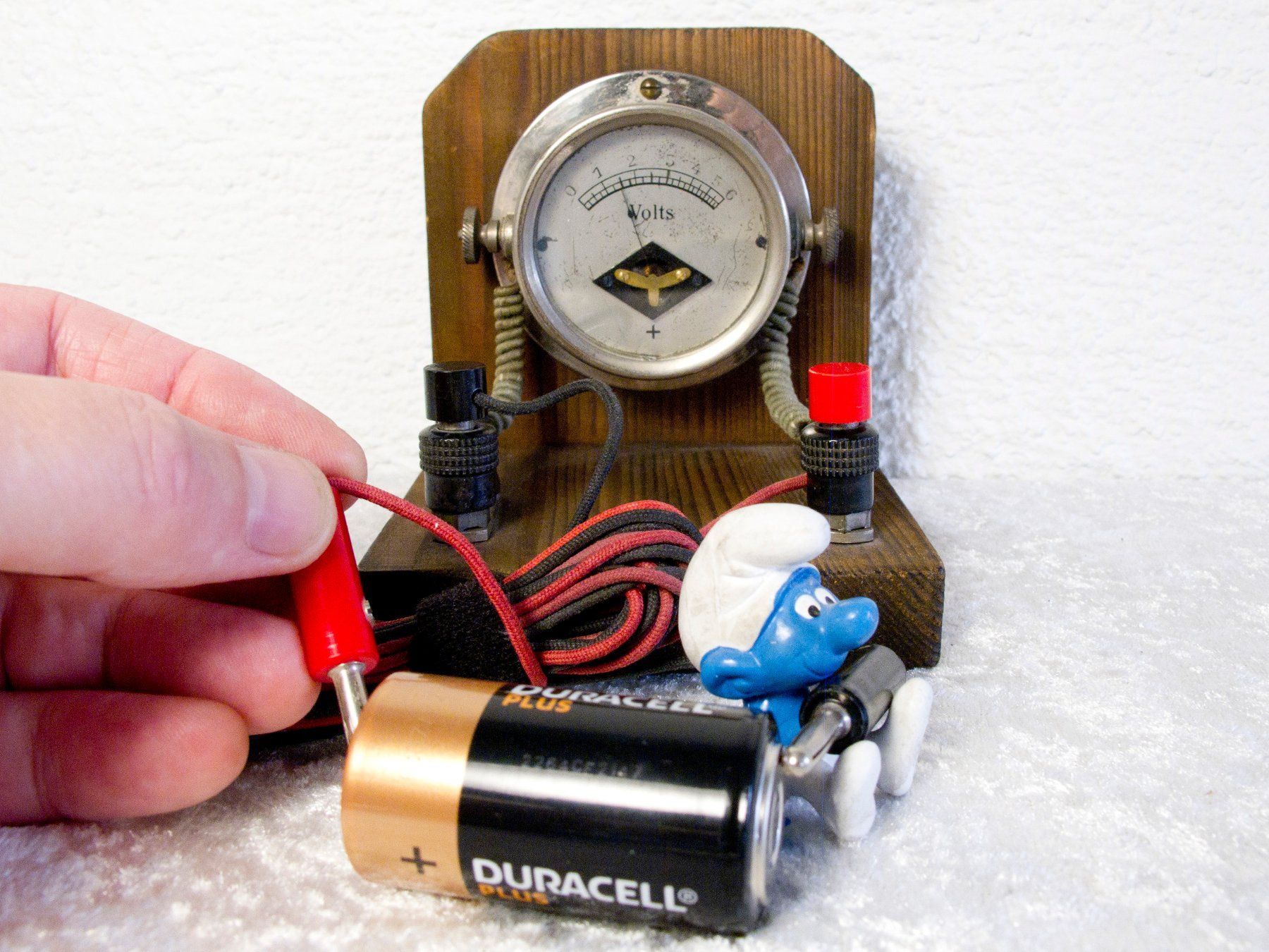 Misurare: VOLTMETER ANTIK Frankenstein Messgerät Strom Spannung – Usato da Blauen venduto da wosonst 7