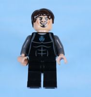 LEGO Minifigur Tony Stark - Black and Dark Bluish Gray Jumps
