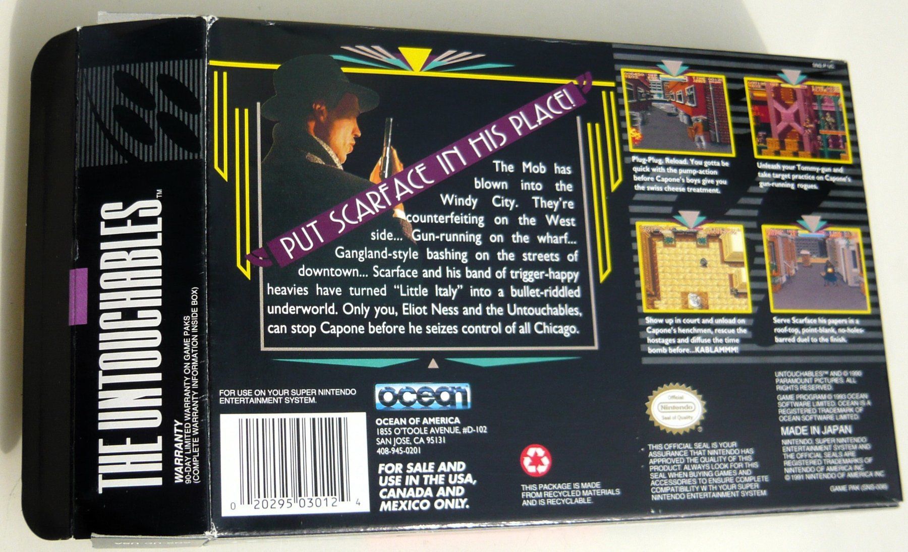 Nintendo Spiele: SNES:  The Untouchables, CIB, Excellent état ! – Gebraucht aus Onex von Jaguar1986 5