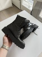 Bottines & Other Stories cuir noir (taille-38) neuf
