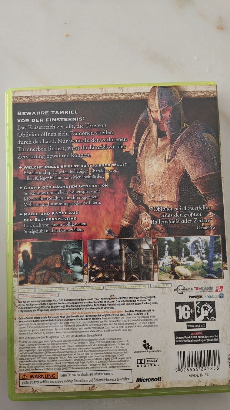 Giochi: The Elder Scrolls IV: Oblivion - Xbox 360 – Usato da Montagnola venduto da mattbert86 1