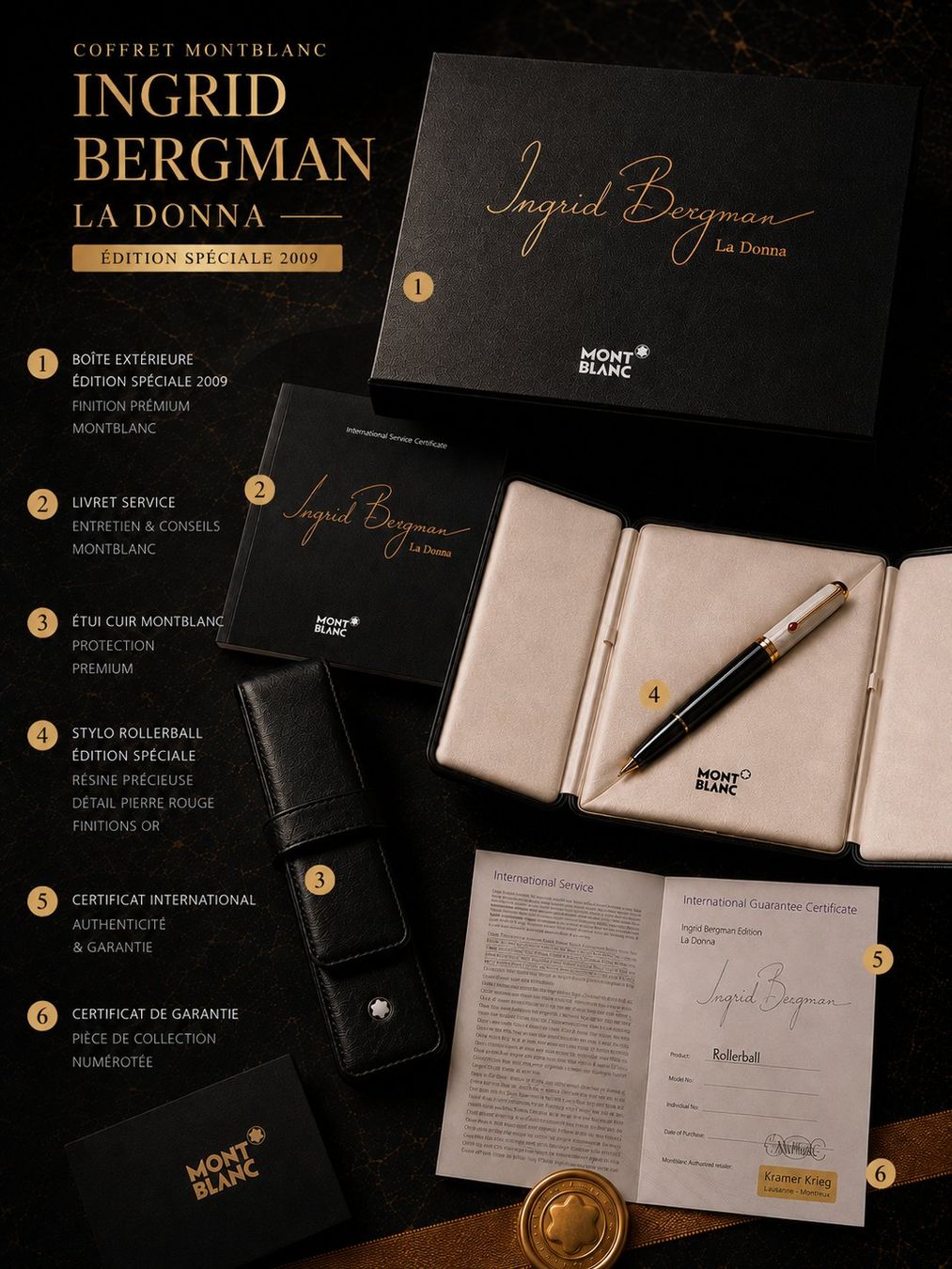 Penna & Evidenziatori: Montblanc Ingrid Bergman La Donna 104906 – Nuovo (secondo la descrizione) da Biel/Bienne venduto da gre_c2g8 6
