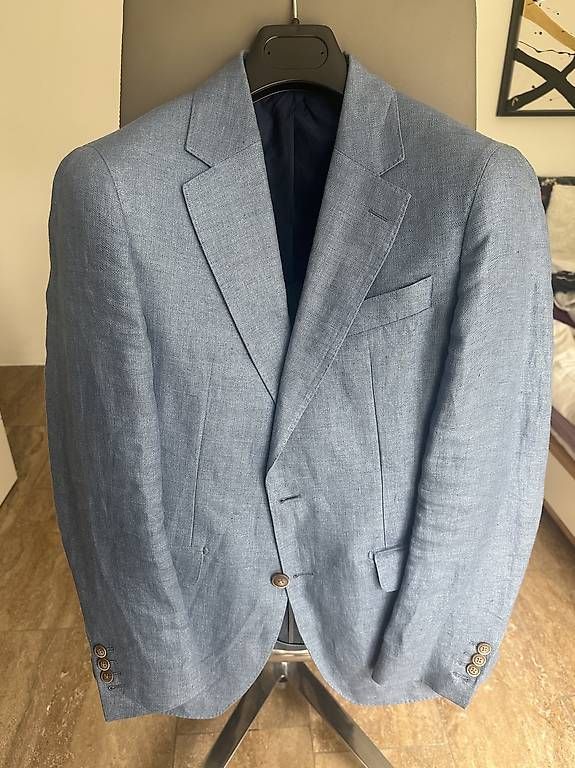 Hackett Giacche: Hackett London Sommer Sakko, Hellblau, Grösse 46 – Usato da Zürich venduto da Sebfe