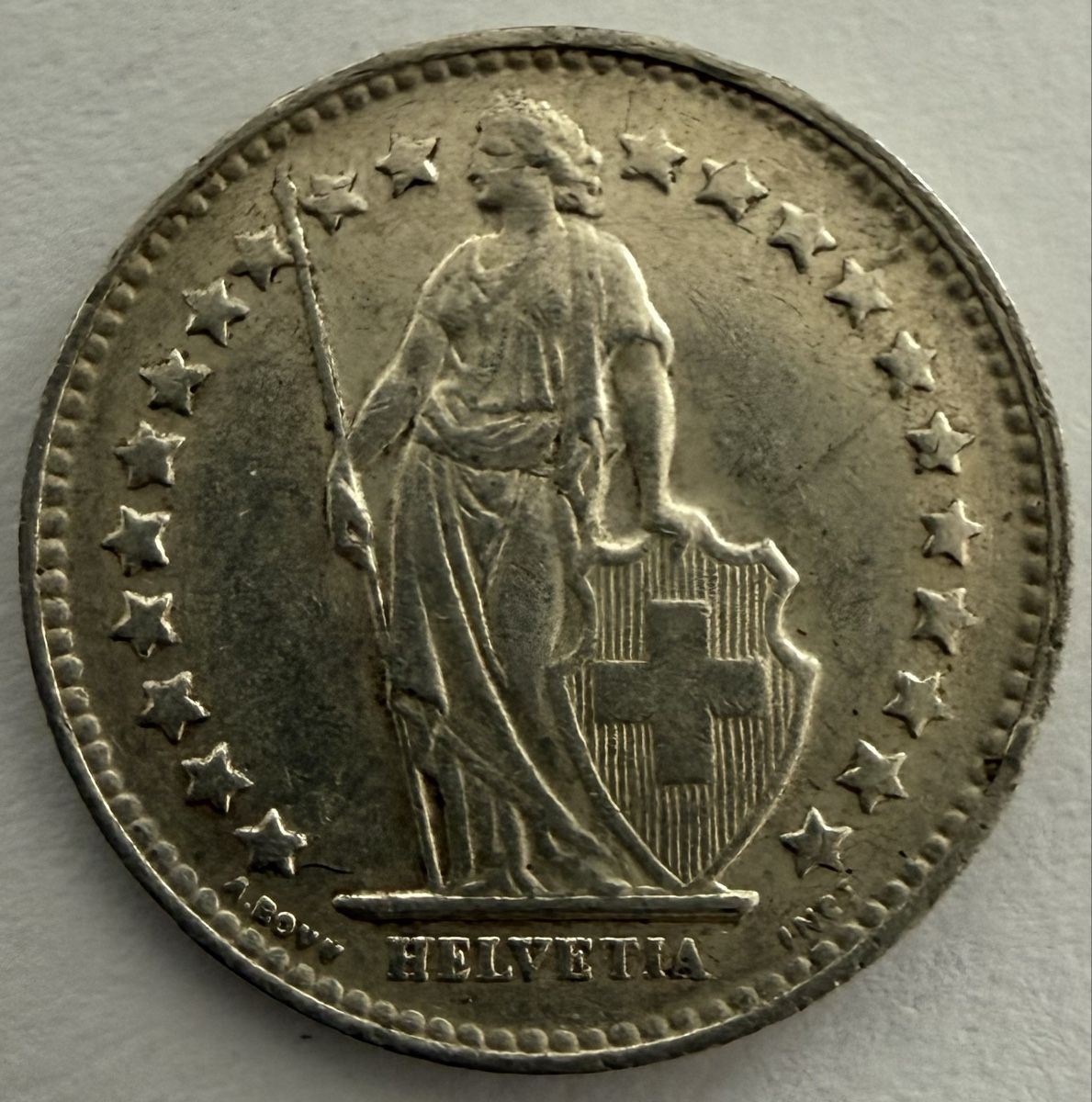 Toutes les monnaies: 1/2 Franken Münze 1950 – D'occasion à Appenzell par Wumo74 1